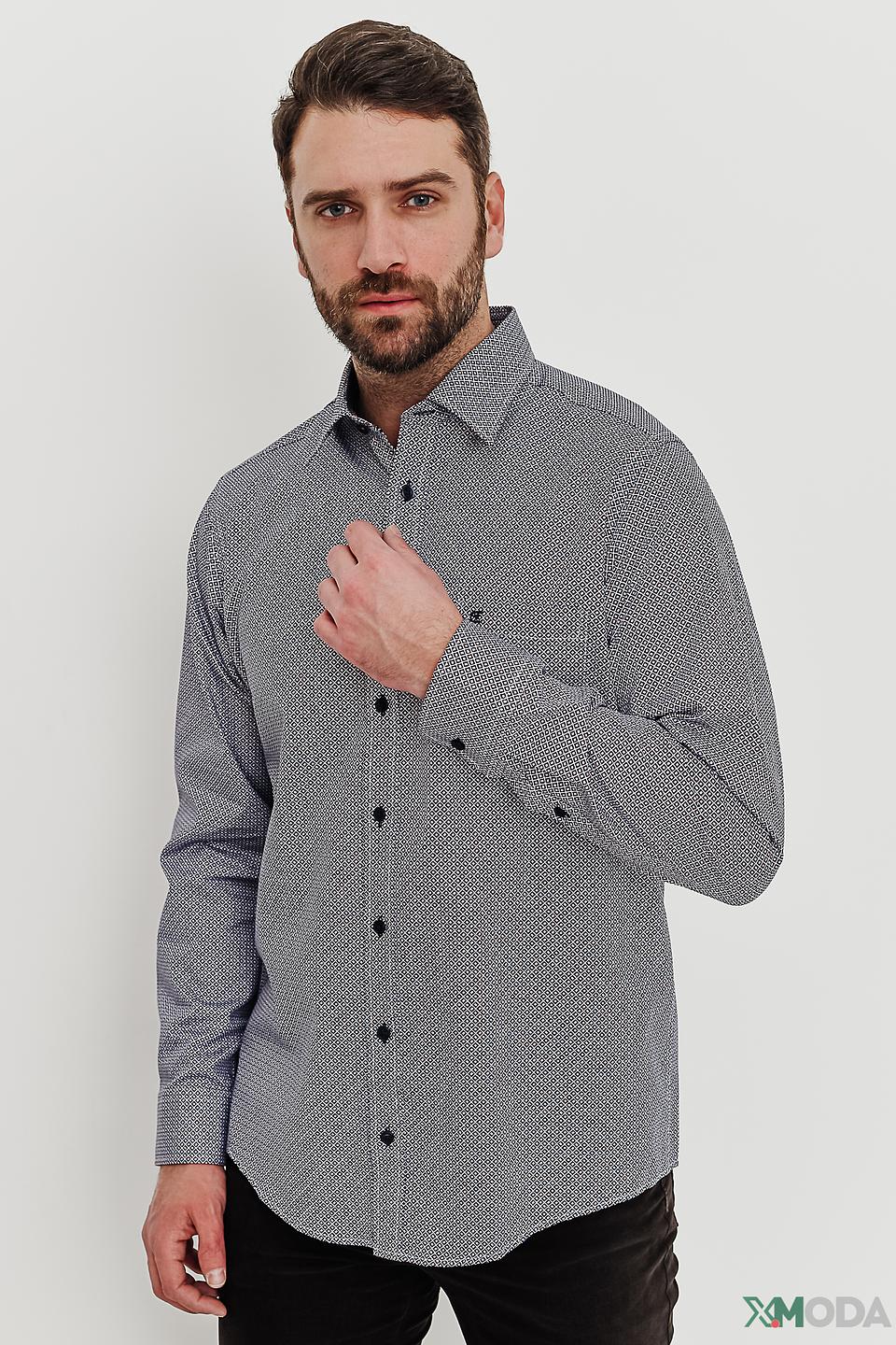 Рубашка Casa Moda с геометрическим принтом