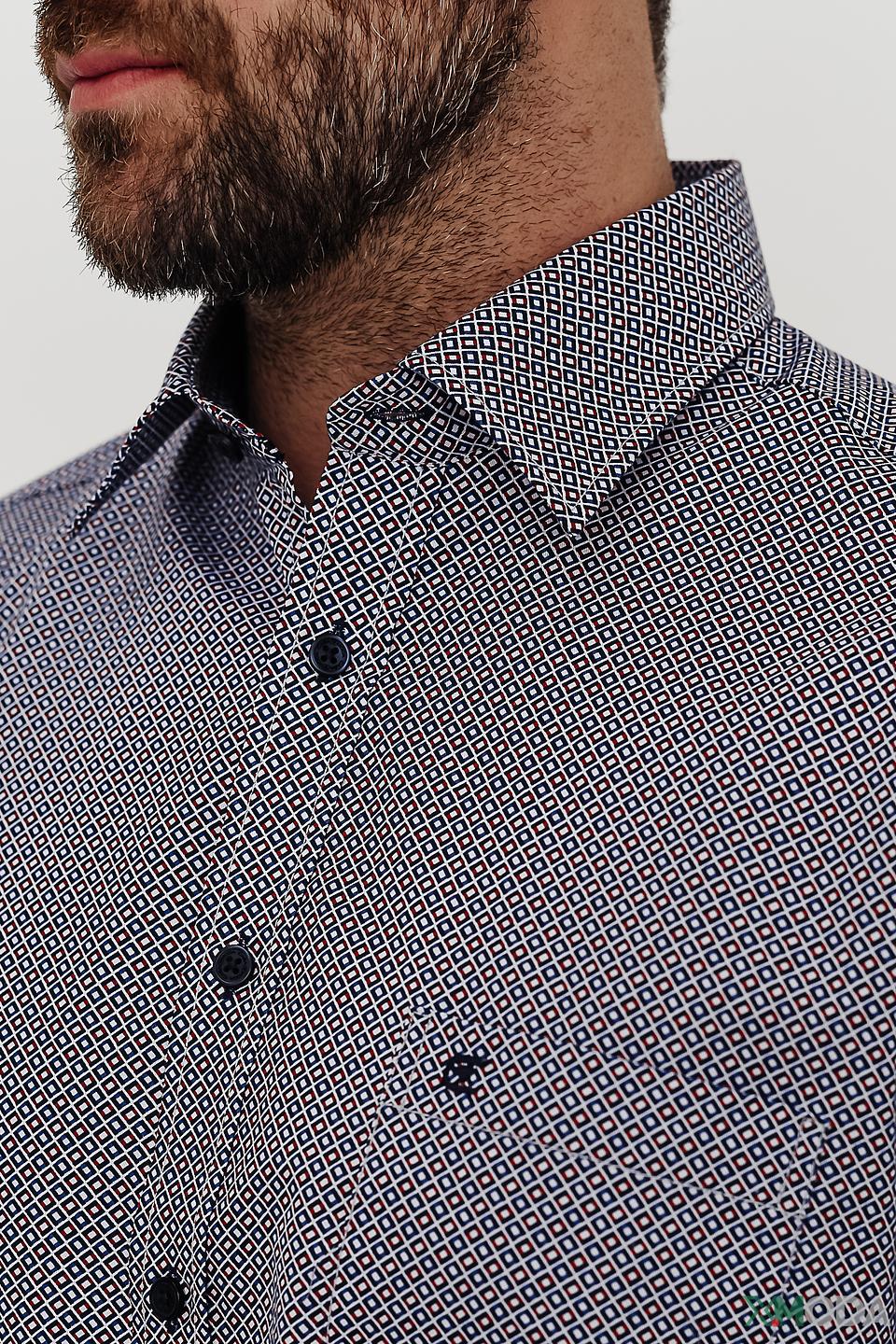 Рубашка Casa Moda с геометрическим принтом