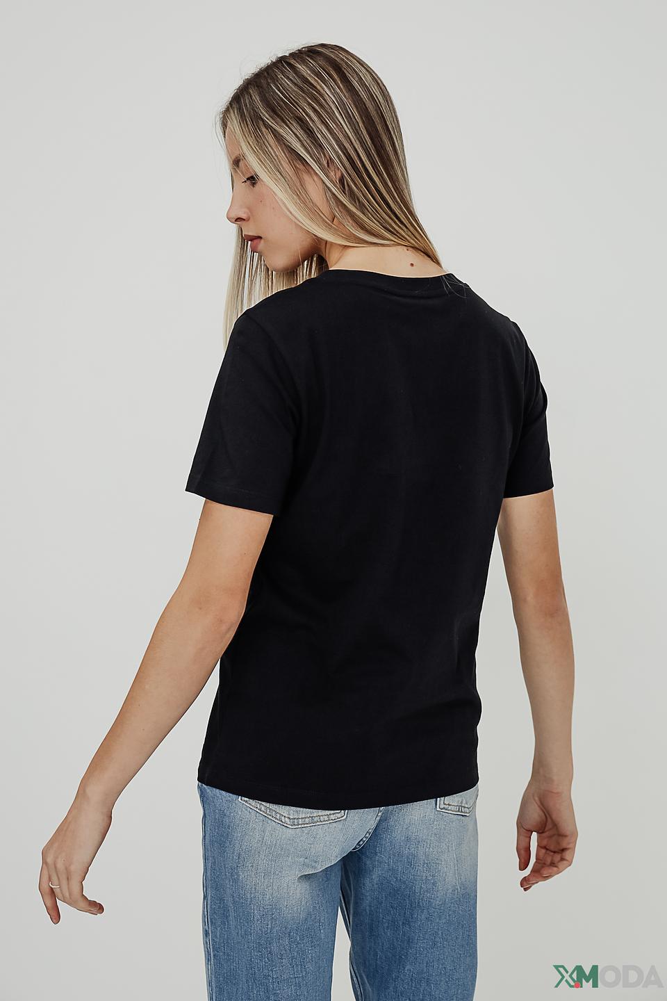 Футболка Emporio Armani женская чёрная