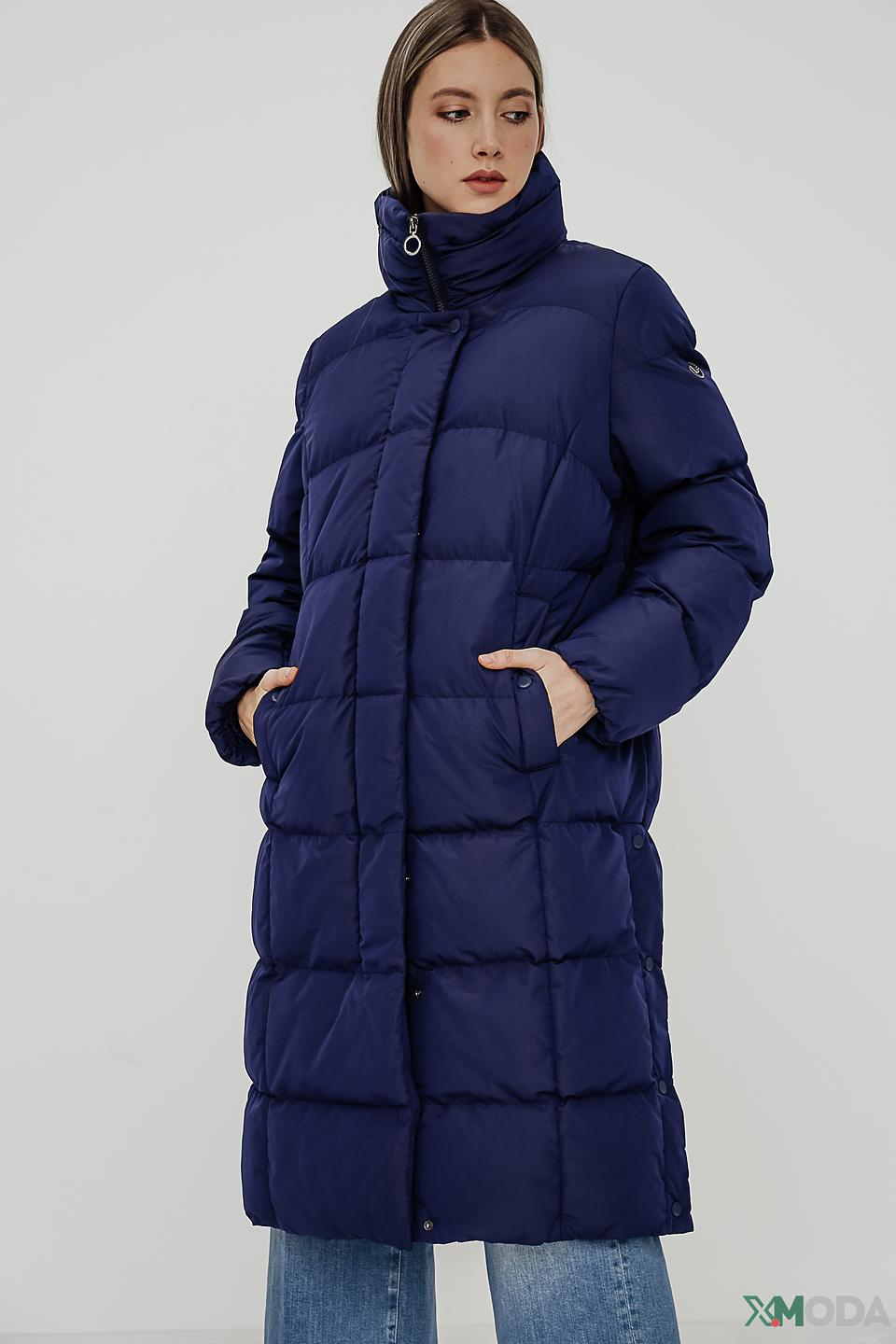 Пальто Bugatti стеганое синее