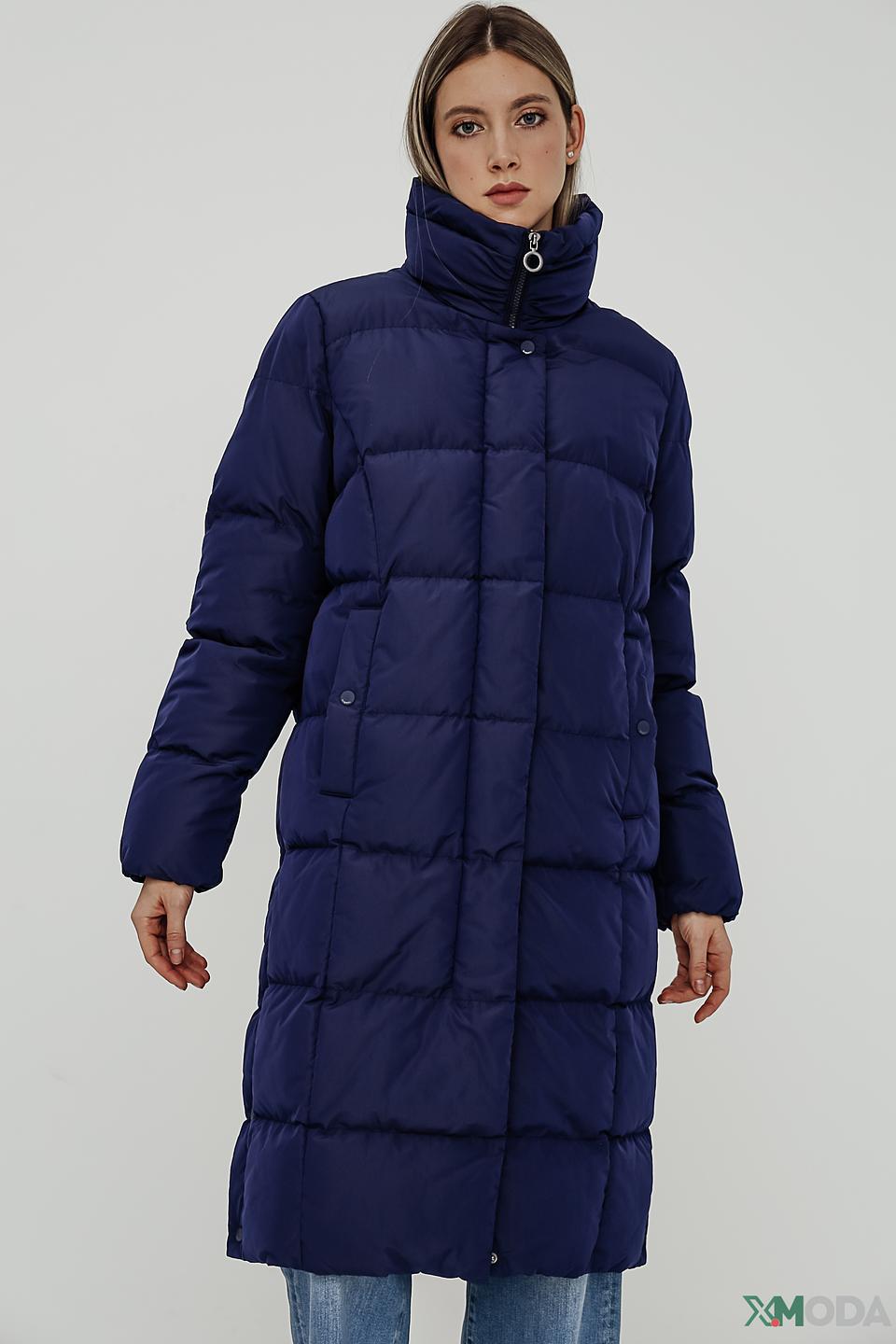 Пальто Bugatti стеганое синее