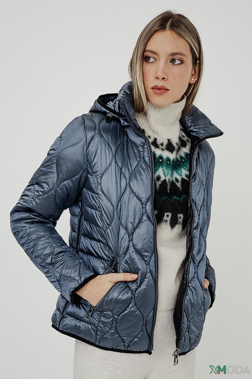 Куртка Lebek стеганая синяя
