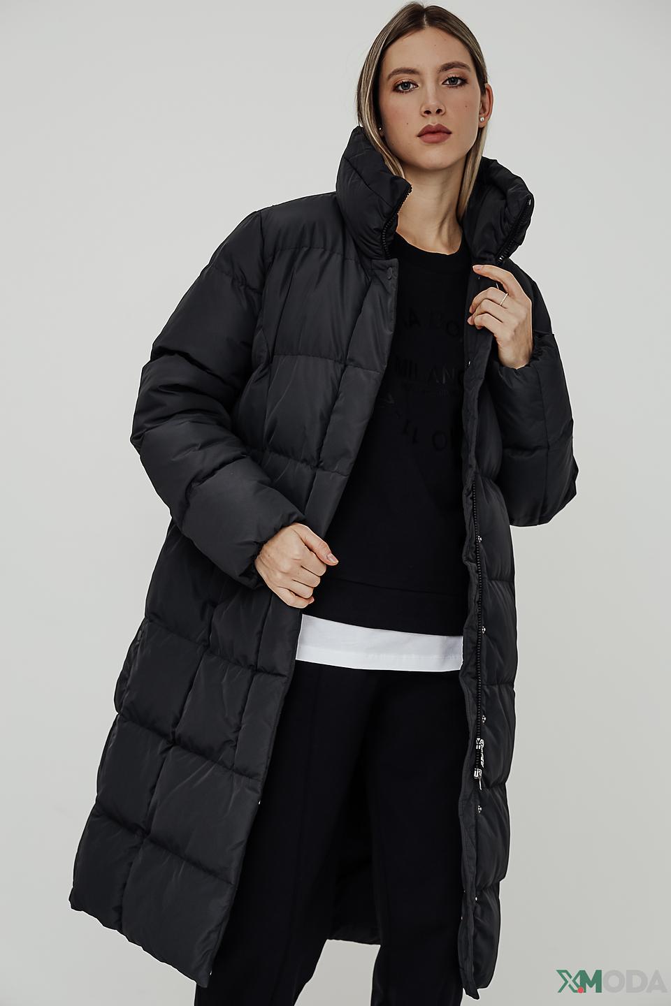 Пальто Bugatti стеганое чёрное