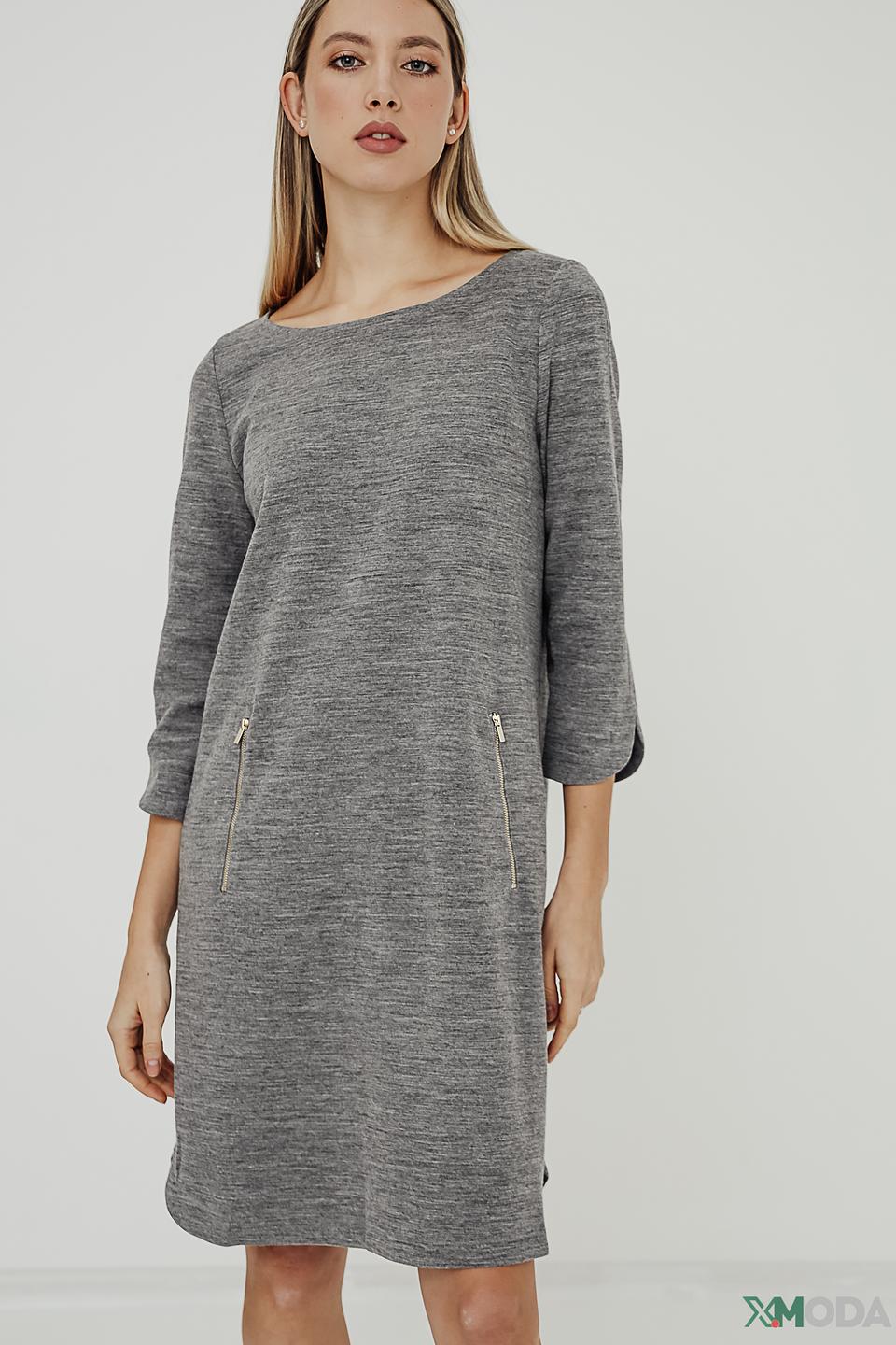 Платье Penny Black серое с карманами