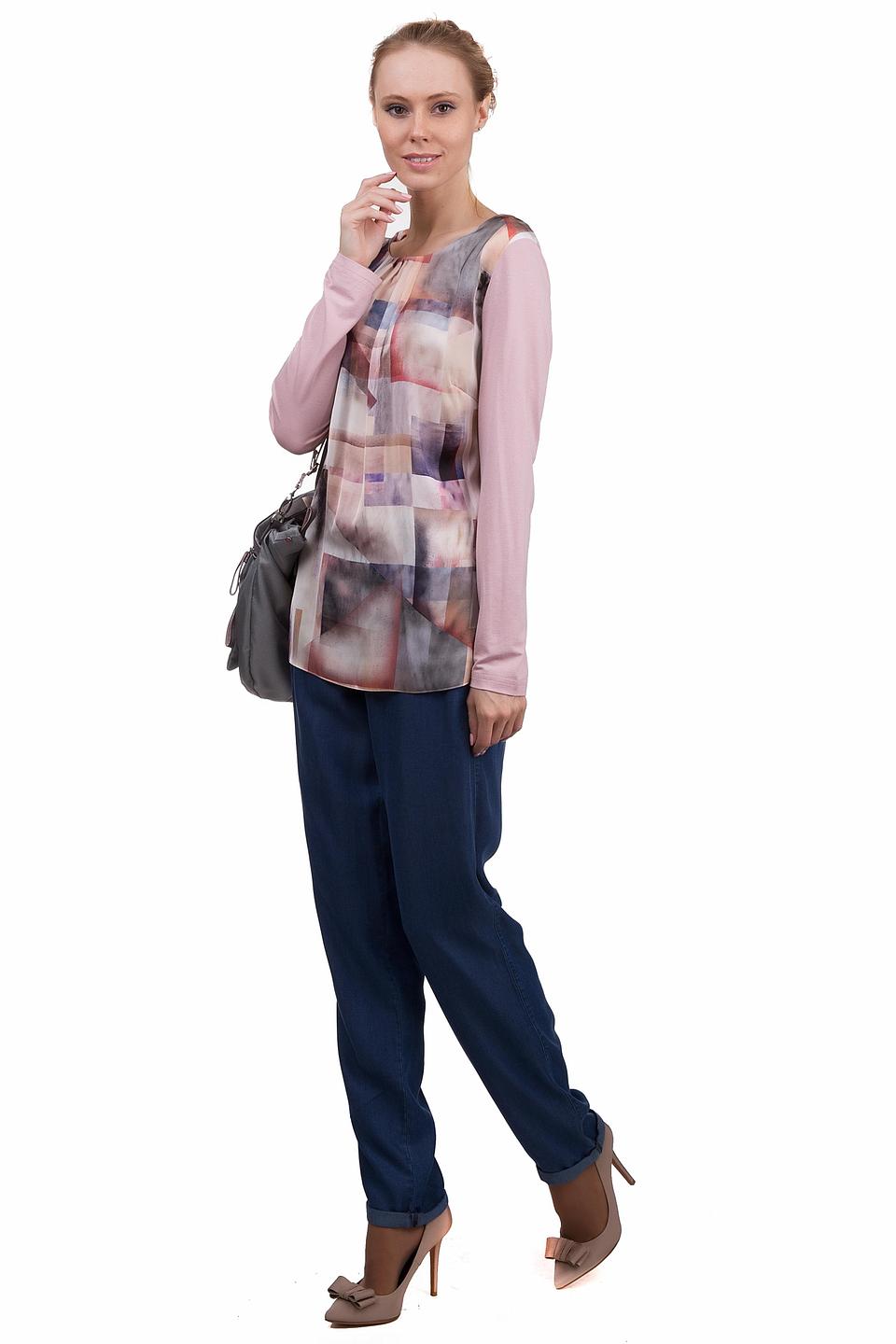 Блуза Lebek с абстрактным принтом