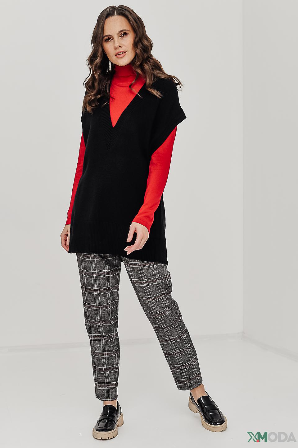 Брюки UNQ в клетку серые