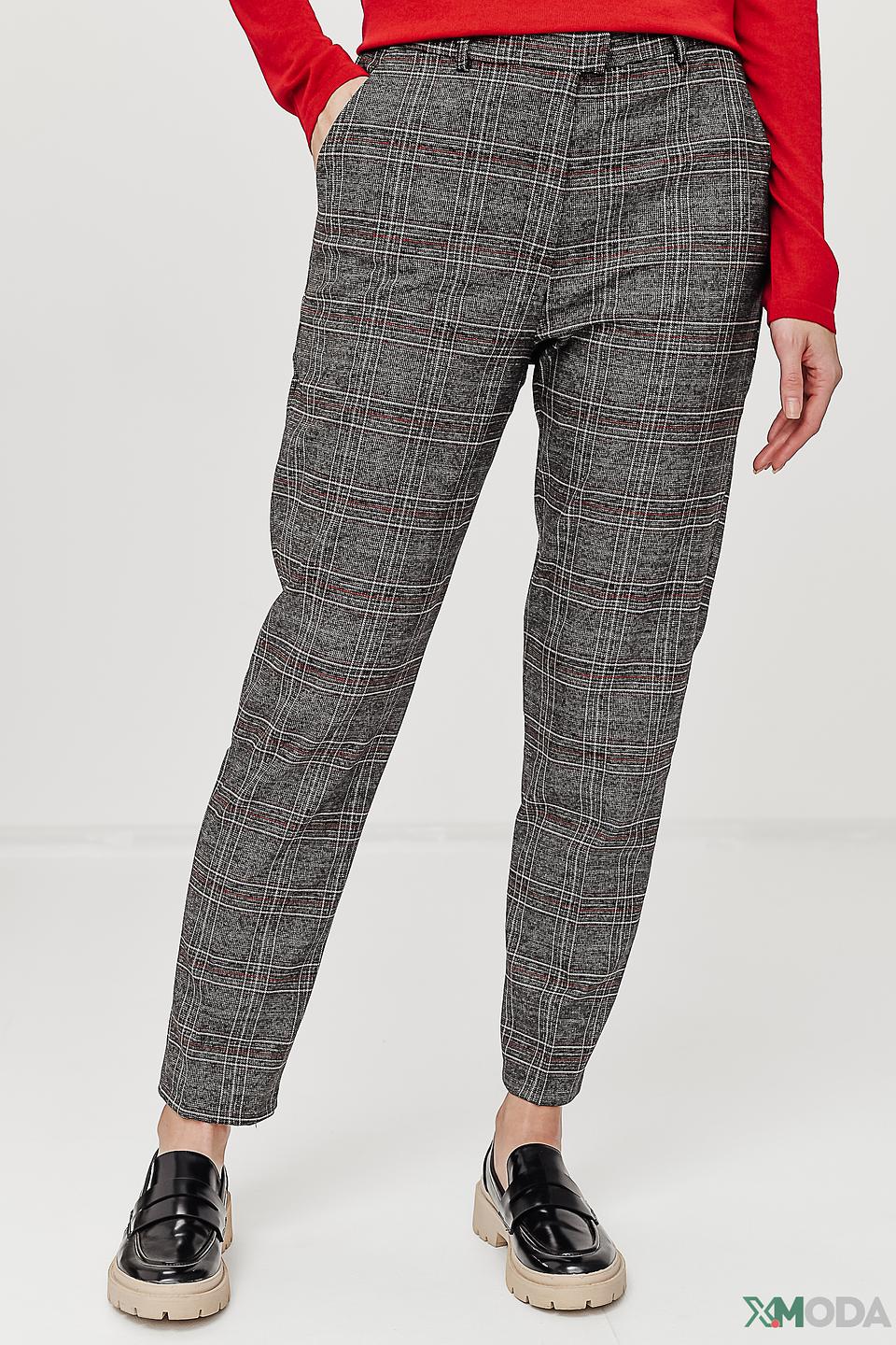 Брюки UNQ в клетку серые