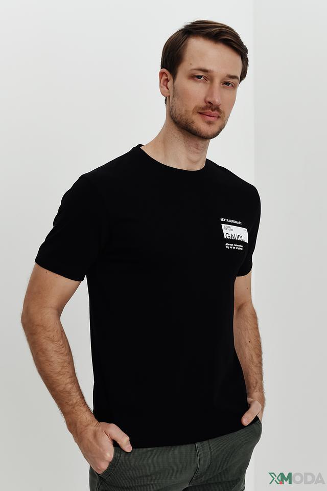 Футболка Gaudi чёрная с принтом