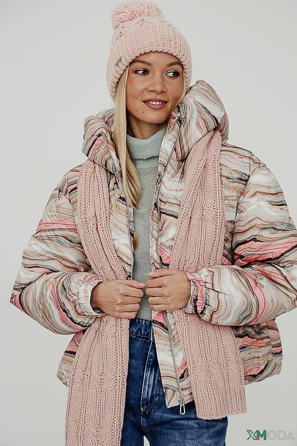 Шапка Seeberger с помпоном розовый