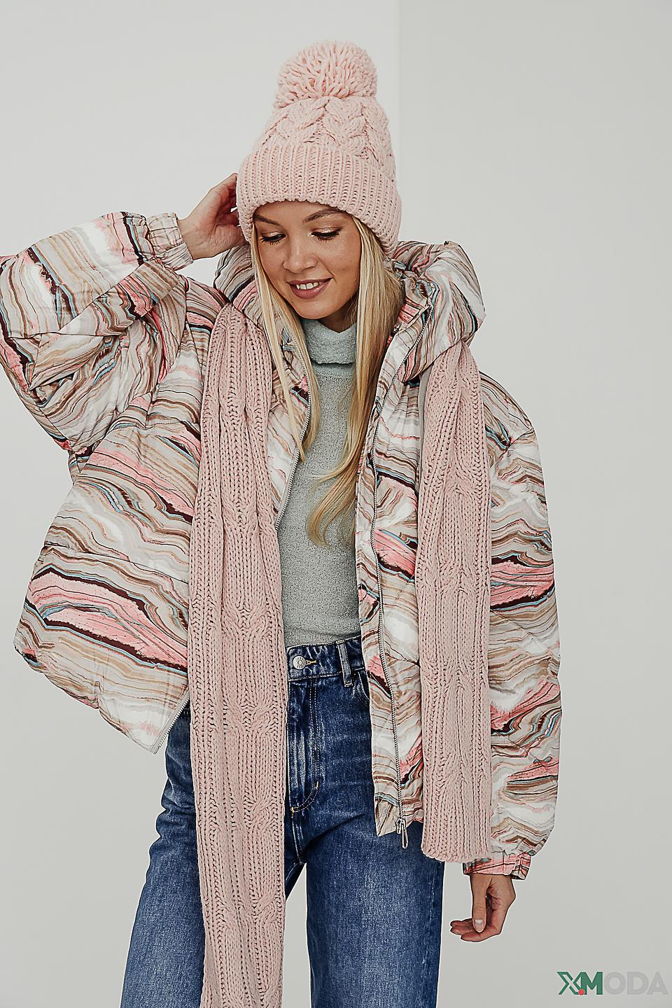 Шапка Seeberger с помпоном розовый