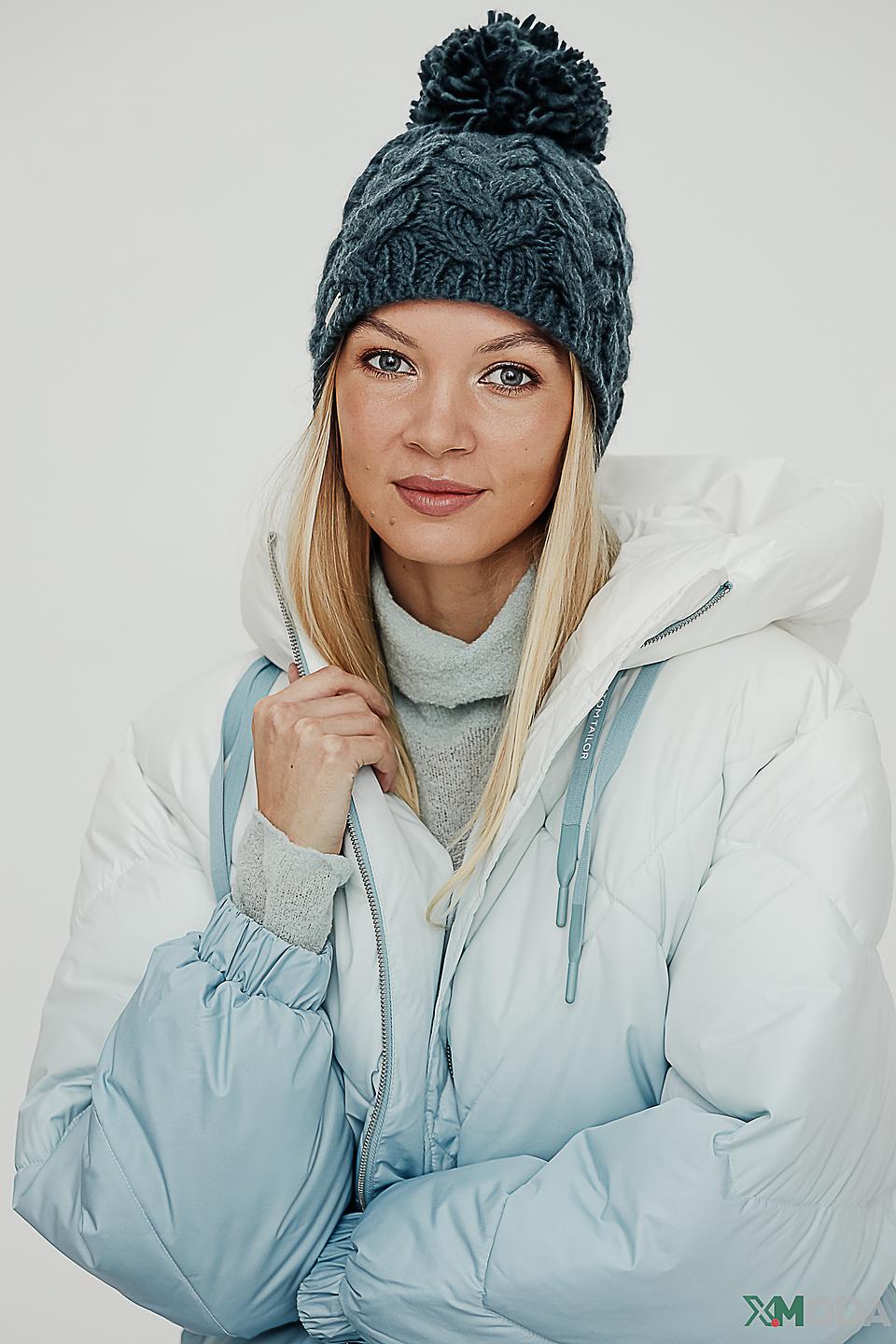 Шапка Seeberger вязаная с помпоном