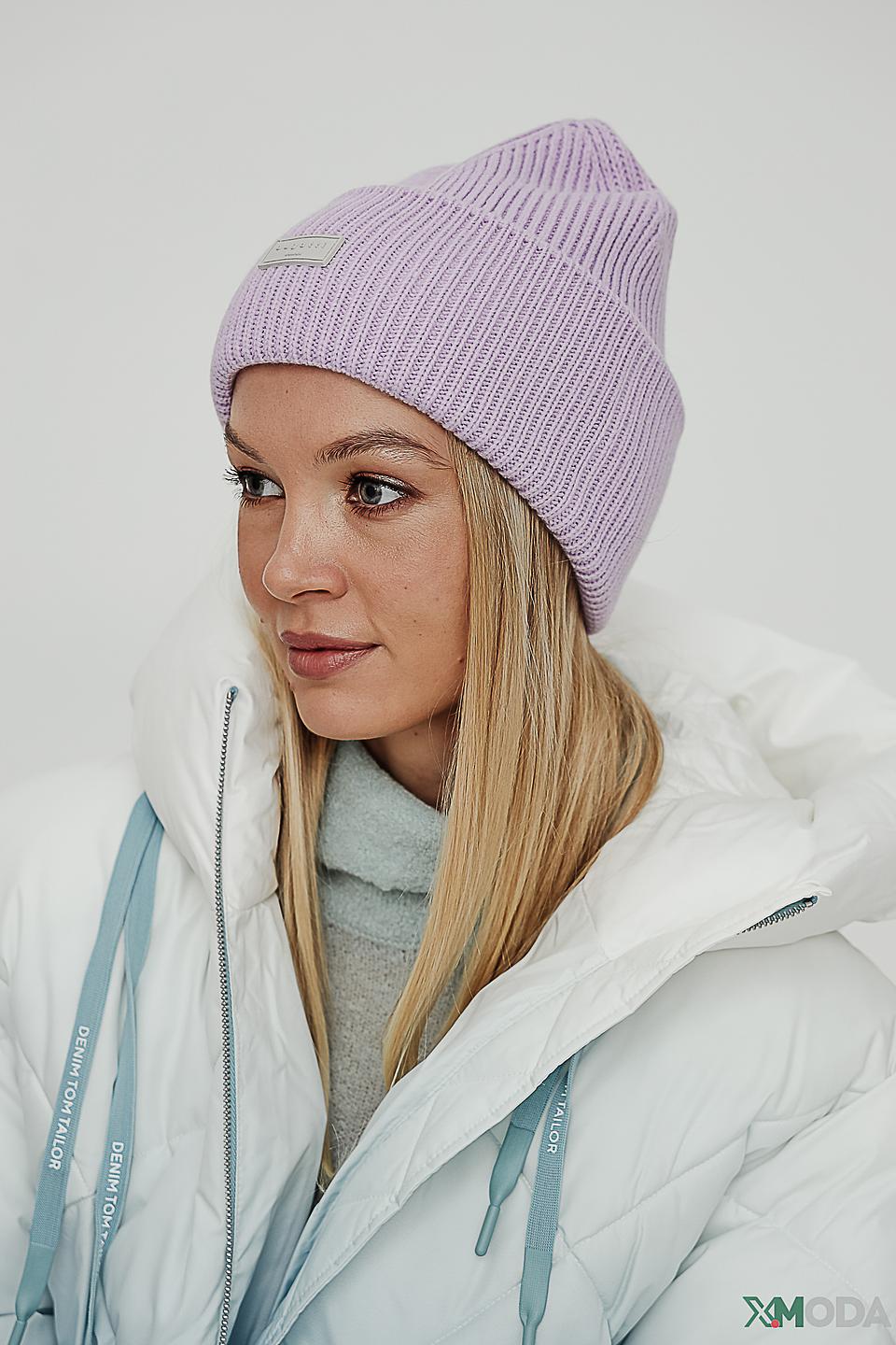 Шапка Bugatti вязаная лавандовая