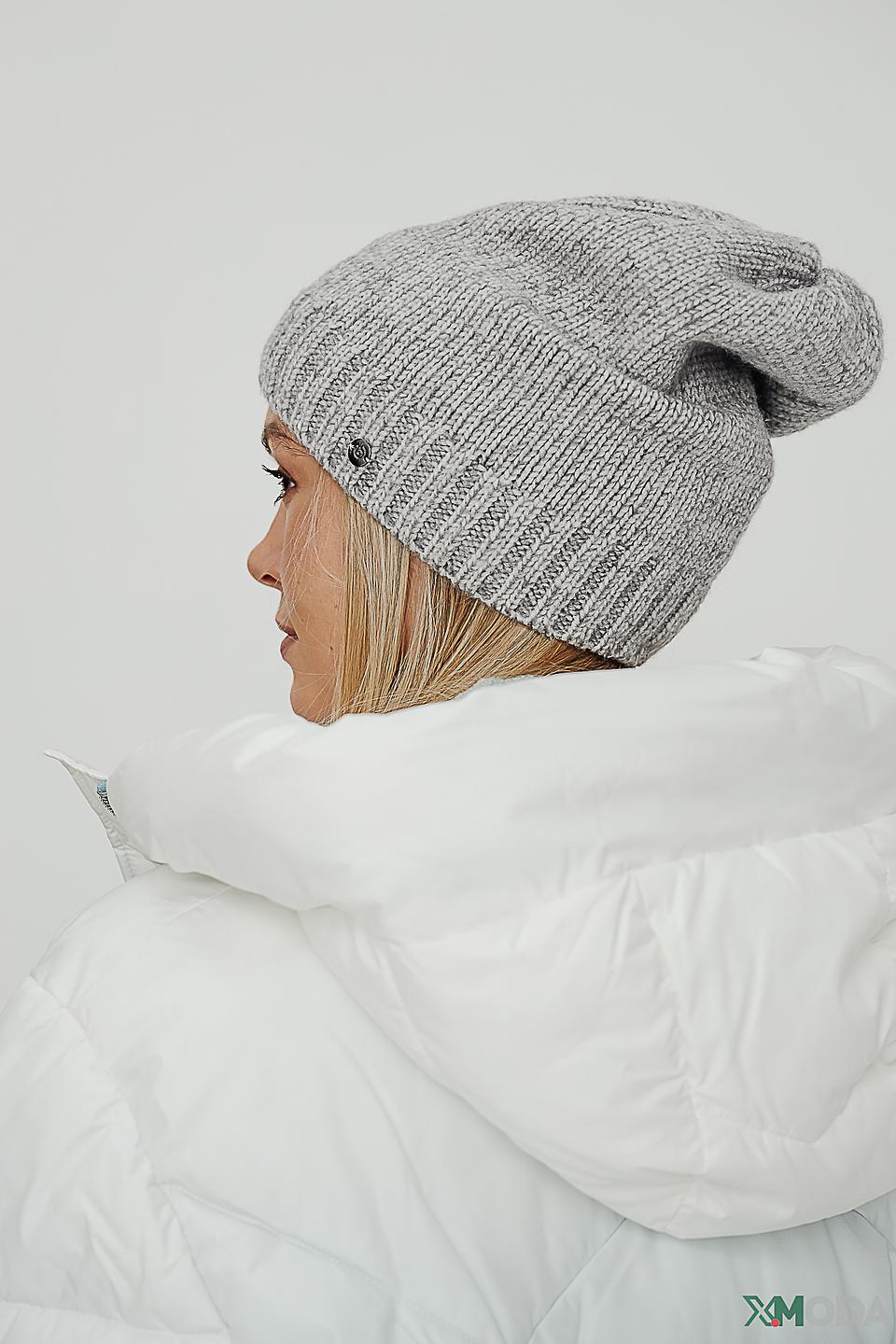 Шапка Bugatti вязаная серая