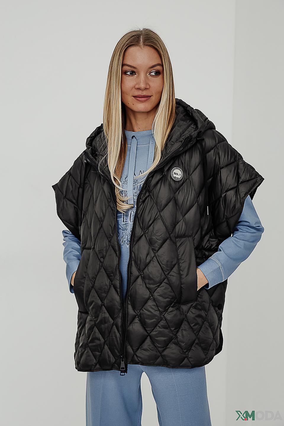 Жилет No.1 Como стеганый черный