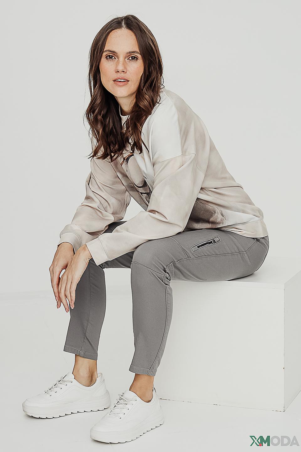 Брюки Lecomte серые кюлоты