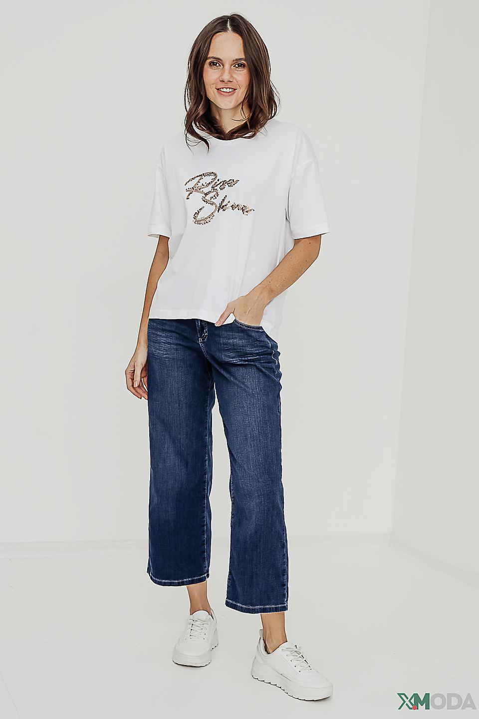 Футболка Cinque с пайетками белый