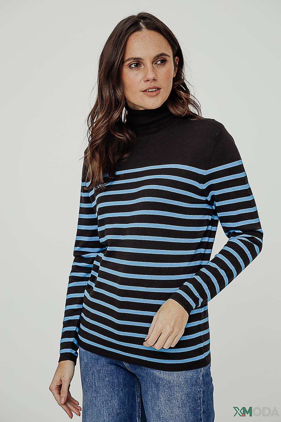 Водолазка Taifun в полоску чёрно-голубую