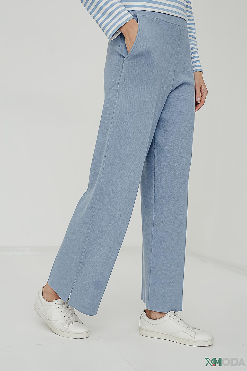 Брюки трикотажные Lecomte голубые