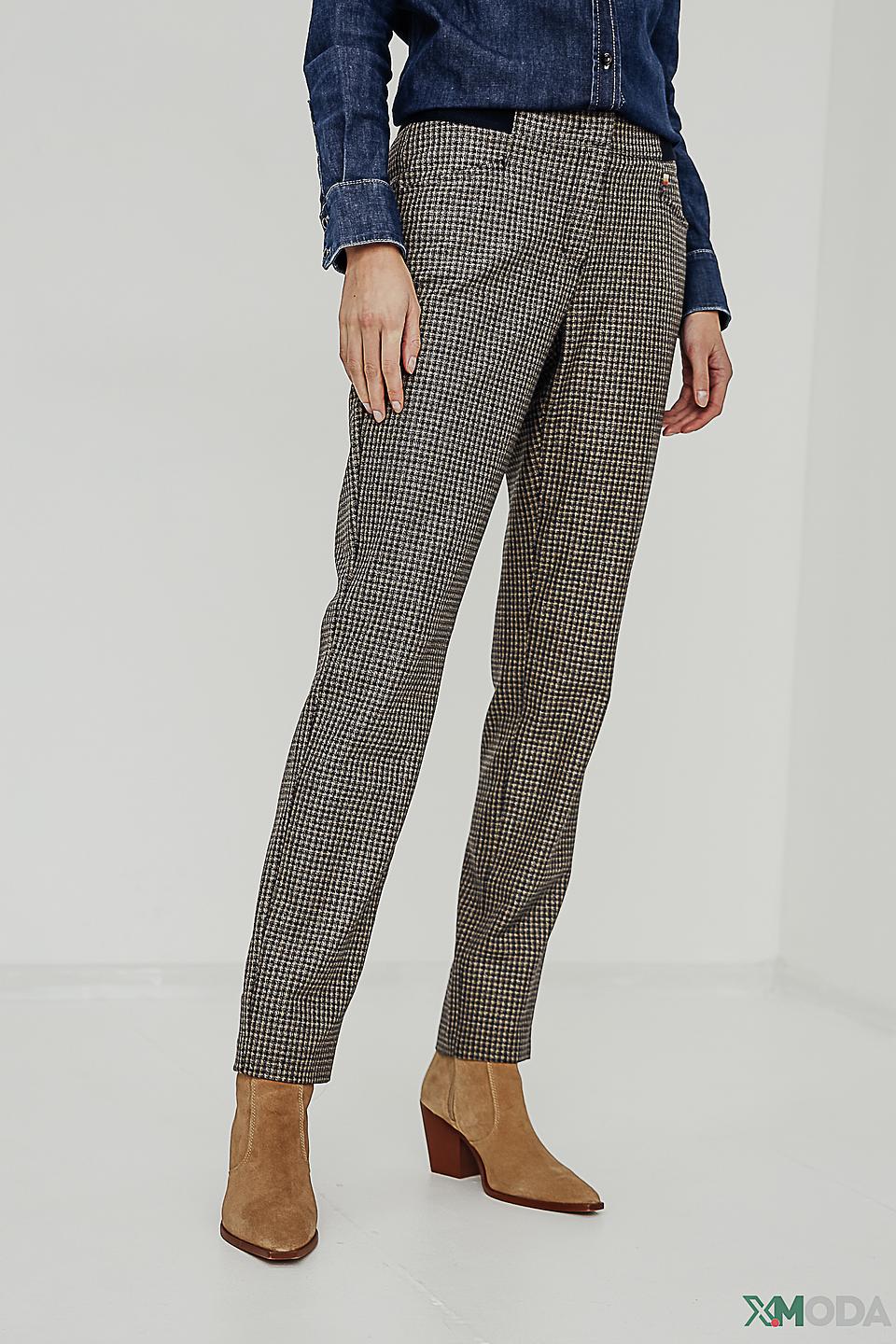 Брюки Ppep. в клетку бежевые