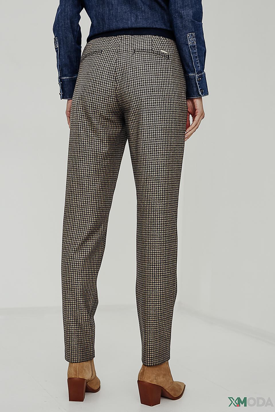 Брюки Ppep. в клетку бежевые