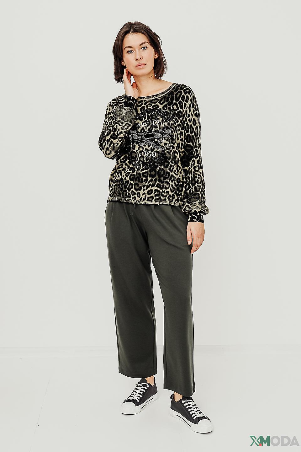 Брюки Margittes хаки с поясом