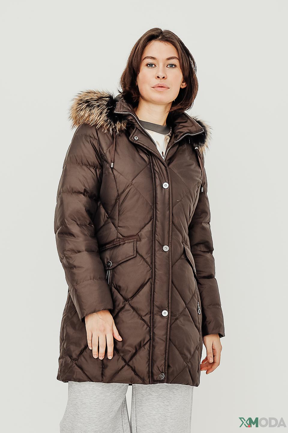 Куртка Lebek стеганая коричневая