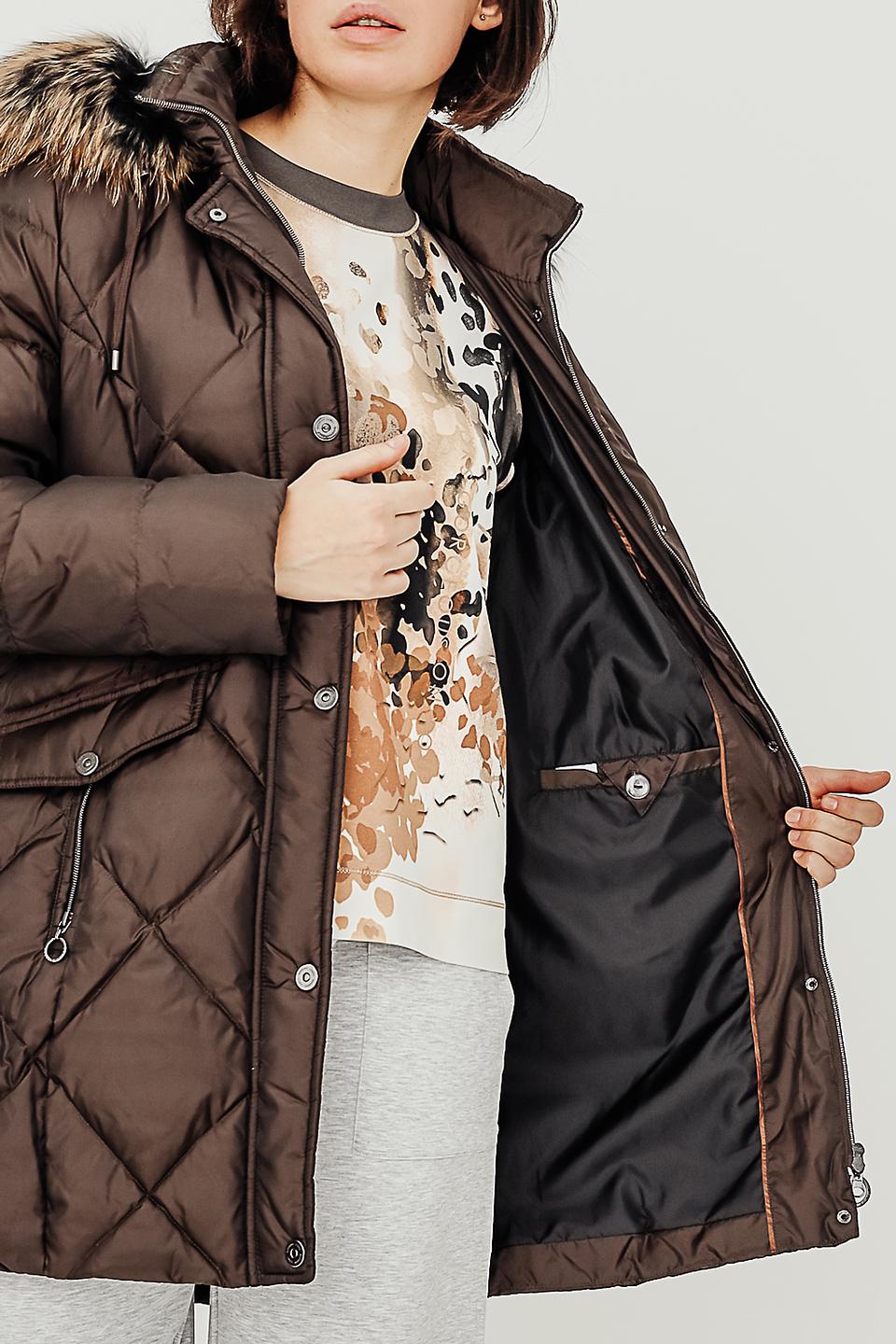 Куртка Lebek стеганая коричневая
