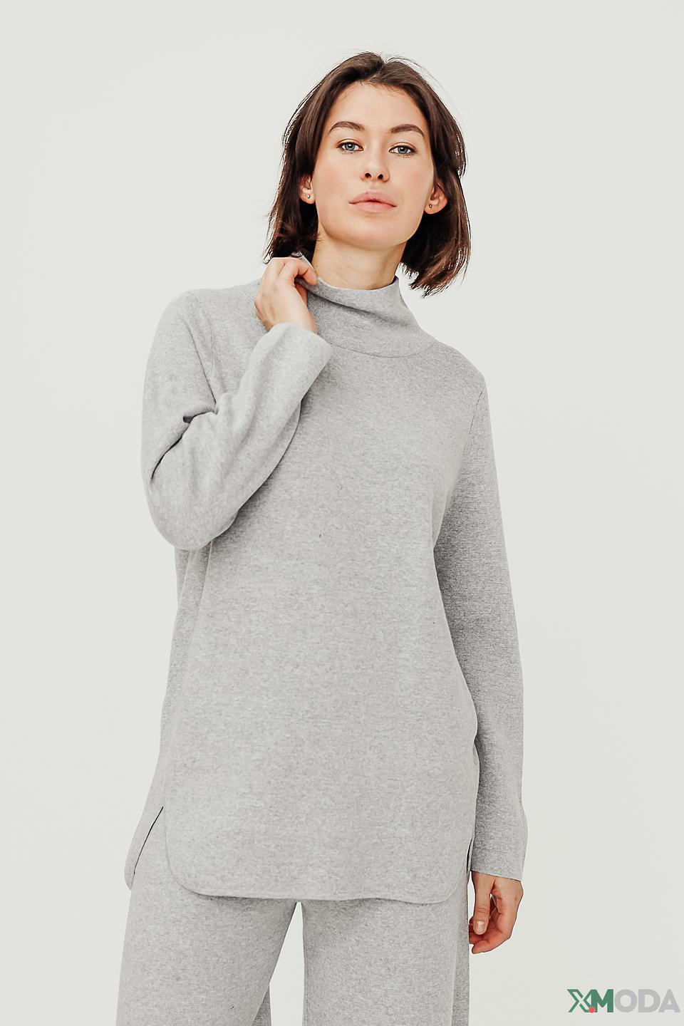 Водолазка Oui серая меланж