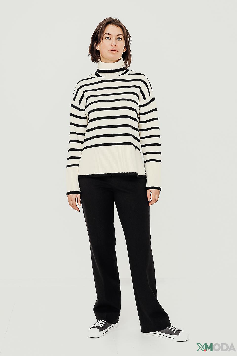 Водолазка Apart в полоску кремовый