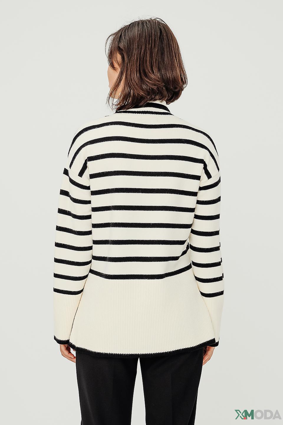 Водолазка Apart в полоску кремовый