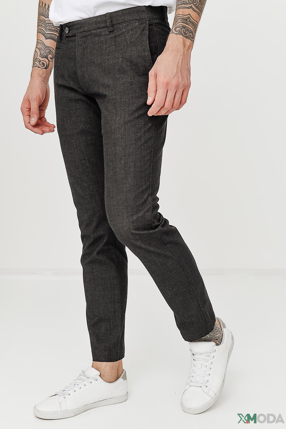 Брюки Bugatti серые текстурные