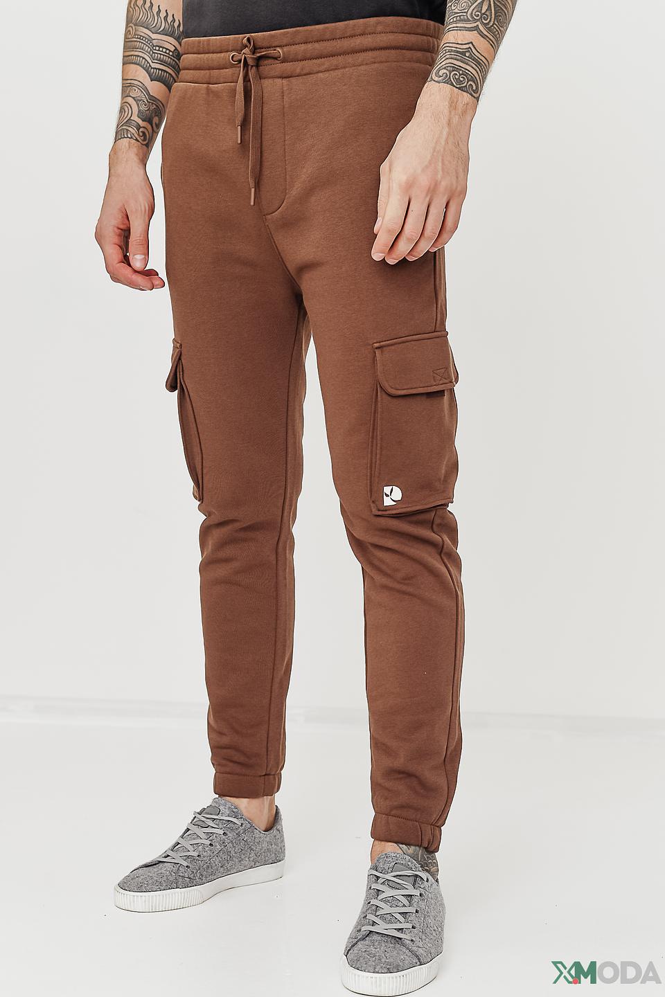 Спортивные брюки Tom Tailor коричневые