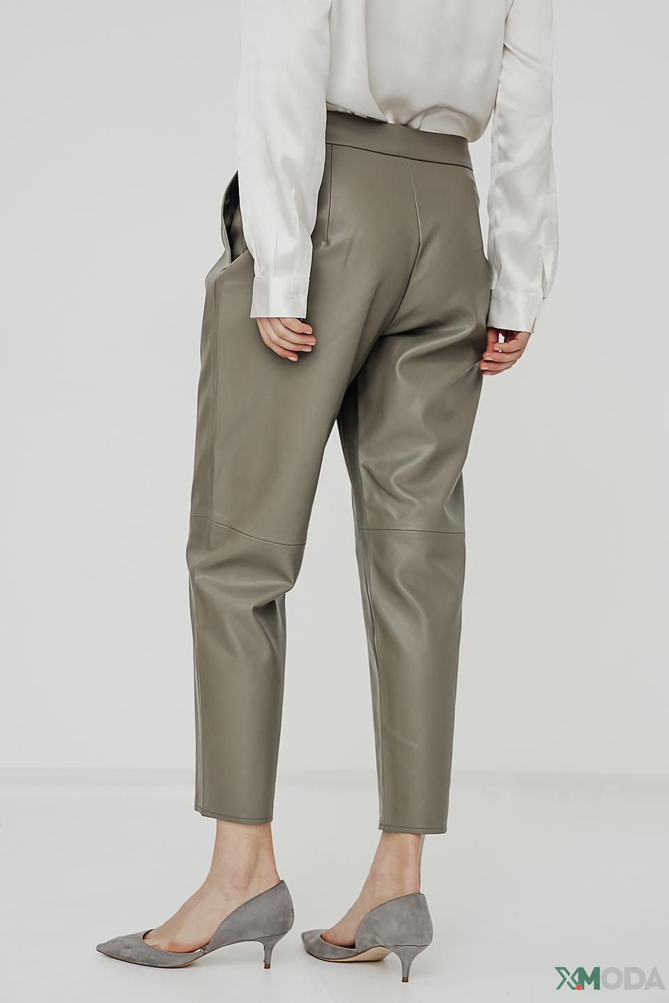 Брюки Taifun экокожа хаки