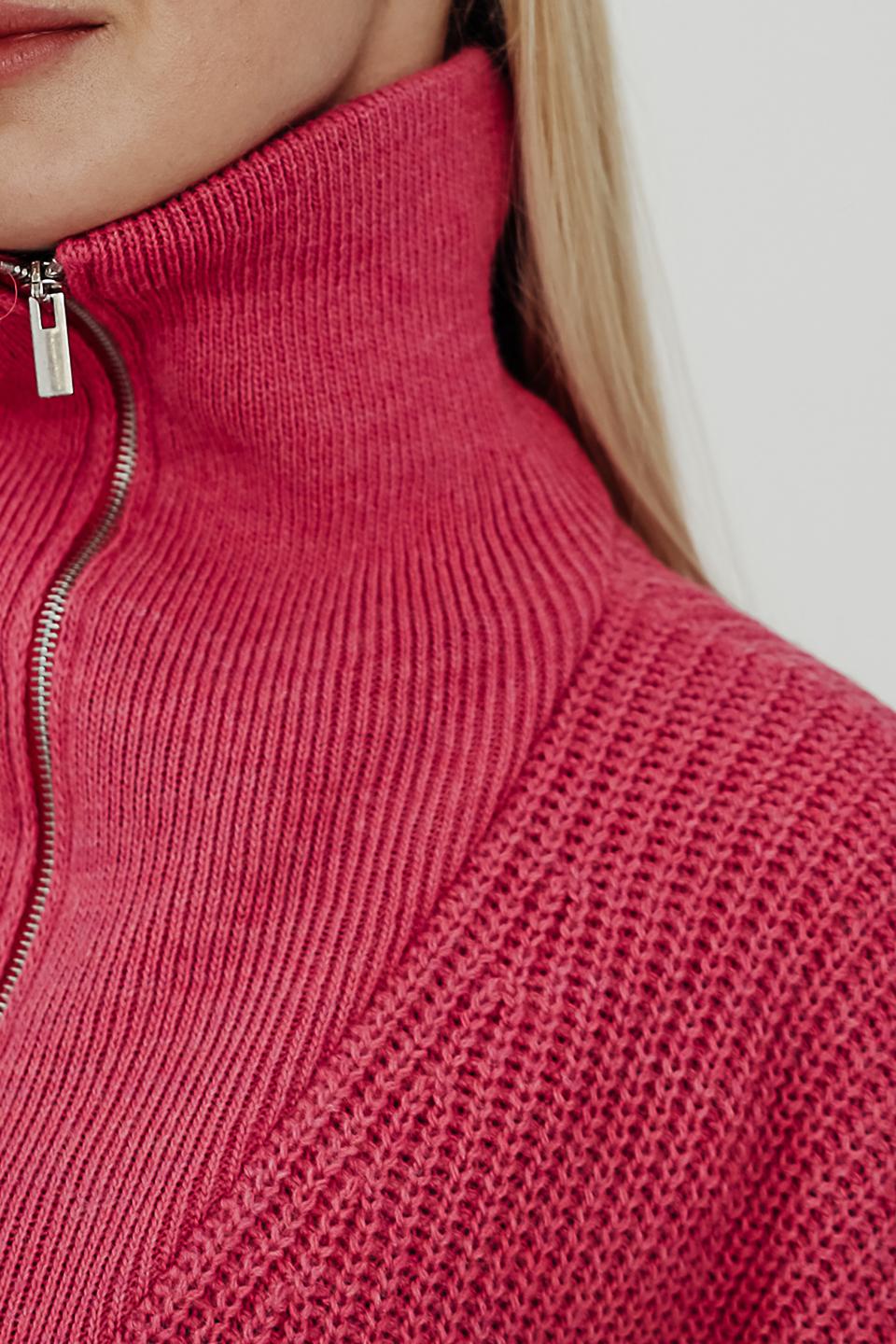 Жилет UNQ вязаный малиновый