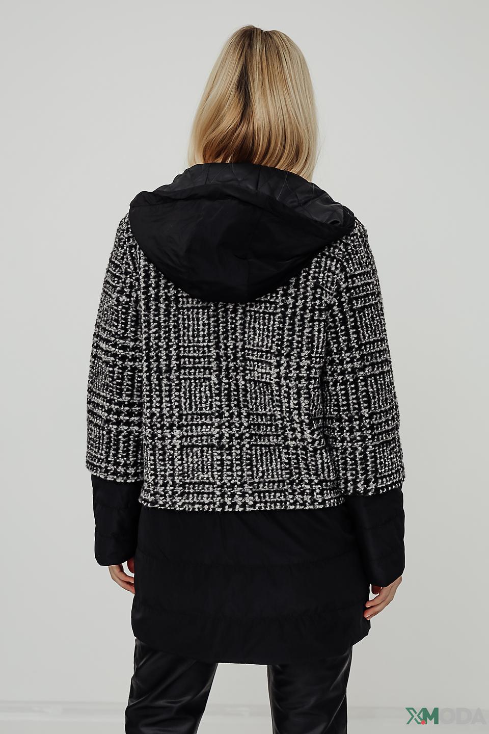 Пальто Bianca в клетку чёрное