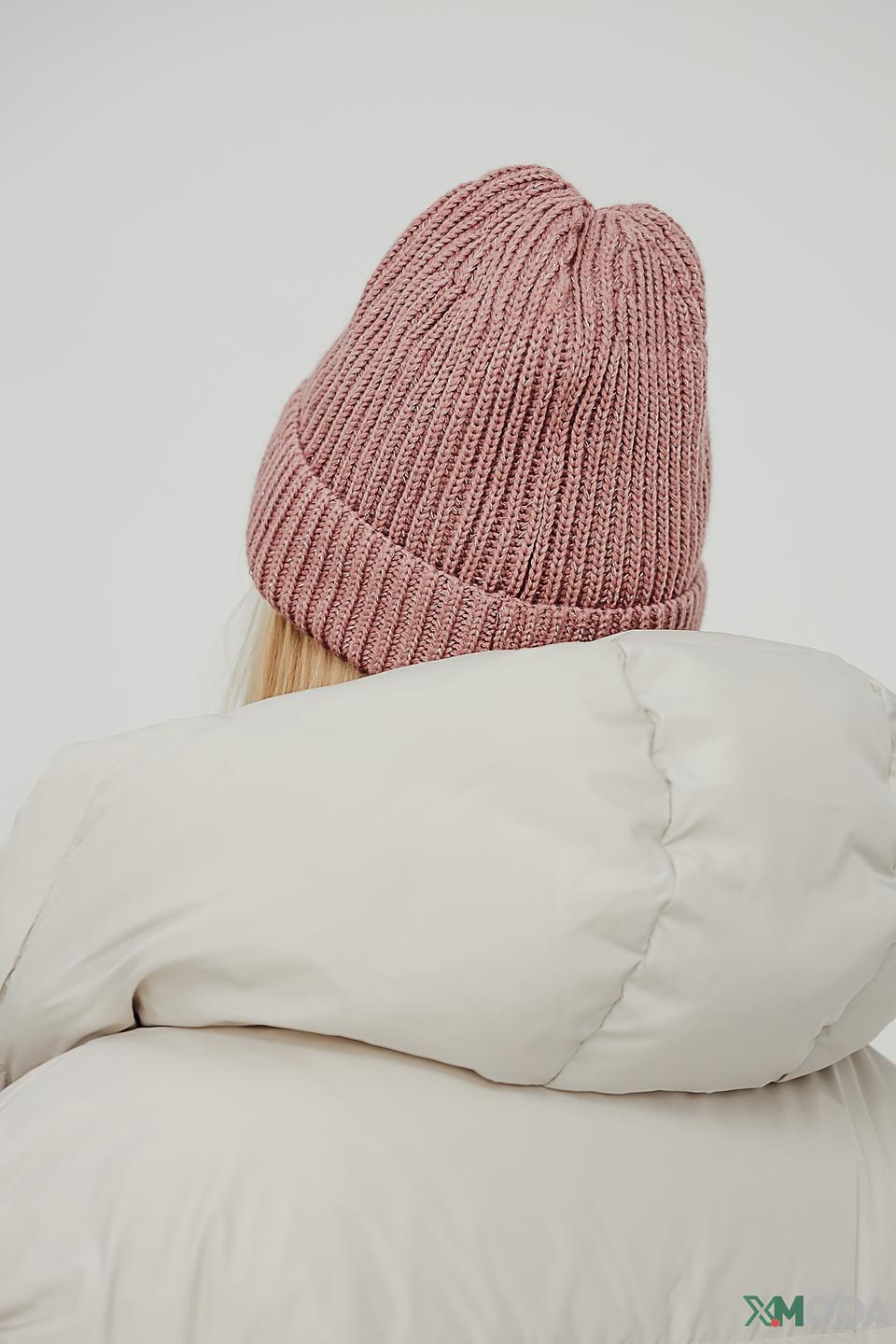 Шапка Wegener вязаная розовая