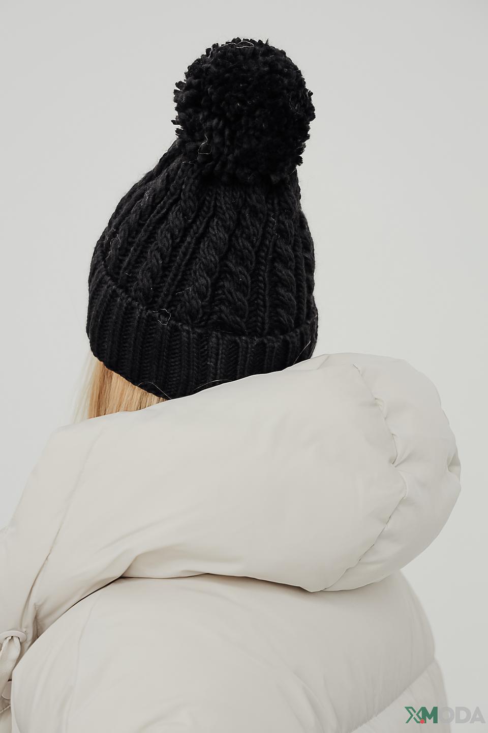 Шапка Wegener с помпоном чёрная