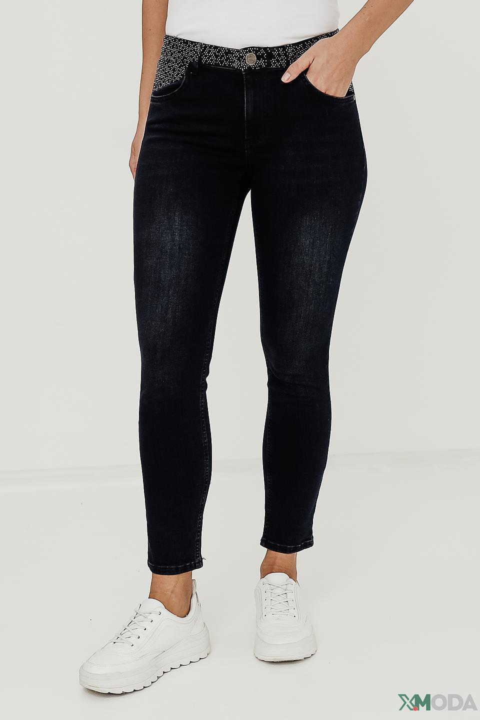 Джинсы Tuzzi с кристаллами чёрные