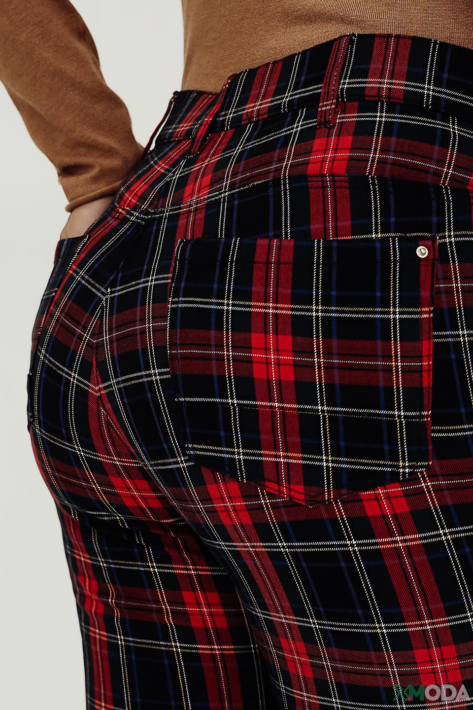 Брюки Zerres в клетку красная