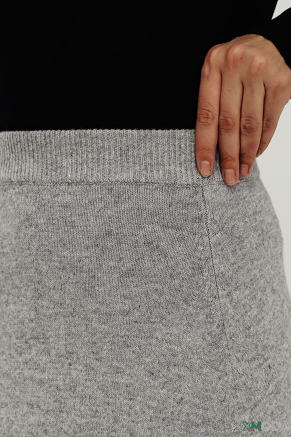 Юбка Oui вязаная серая