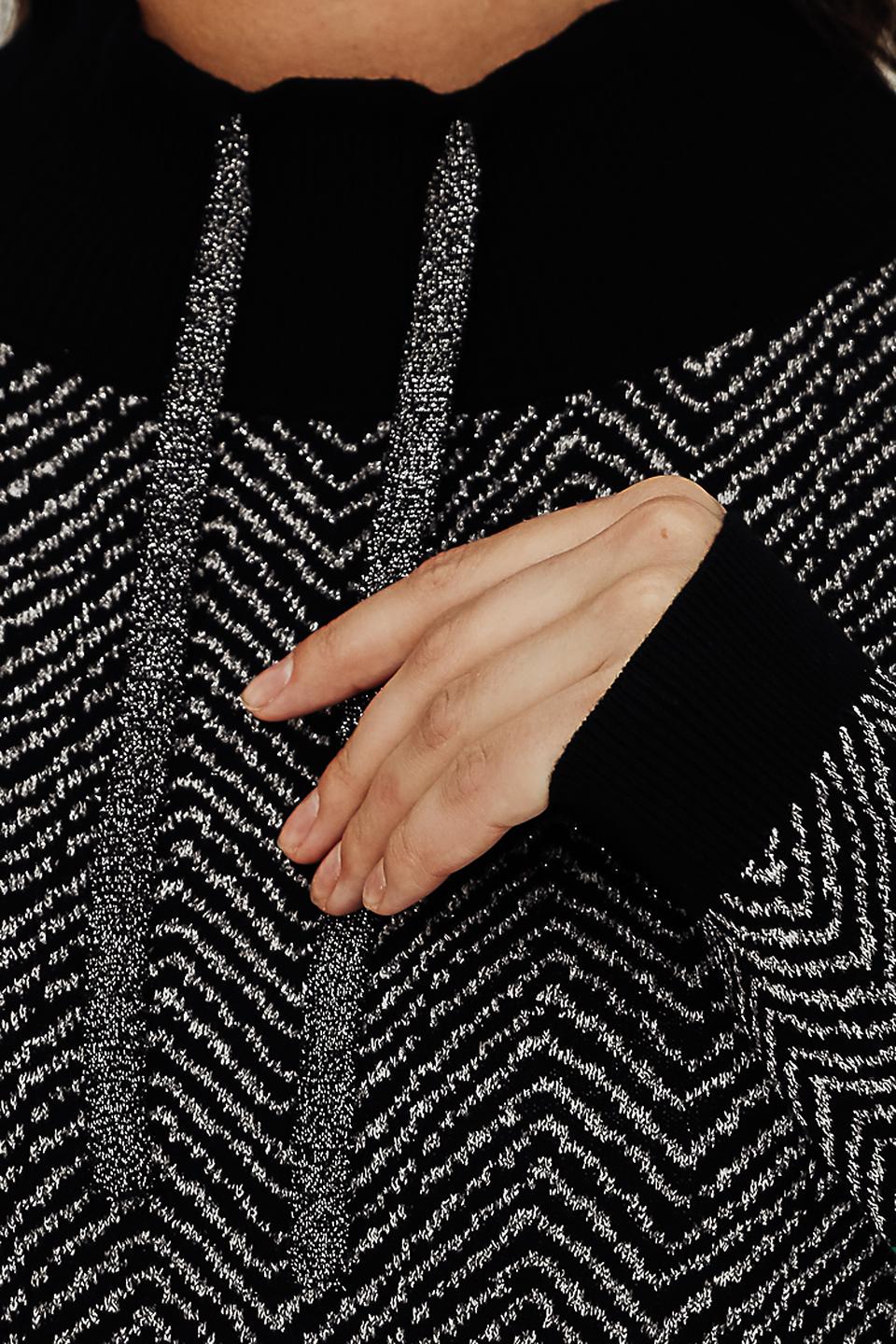 Пуловер Gerry Weber зигзаг чёрный