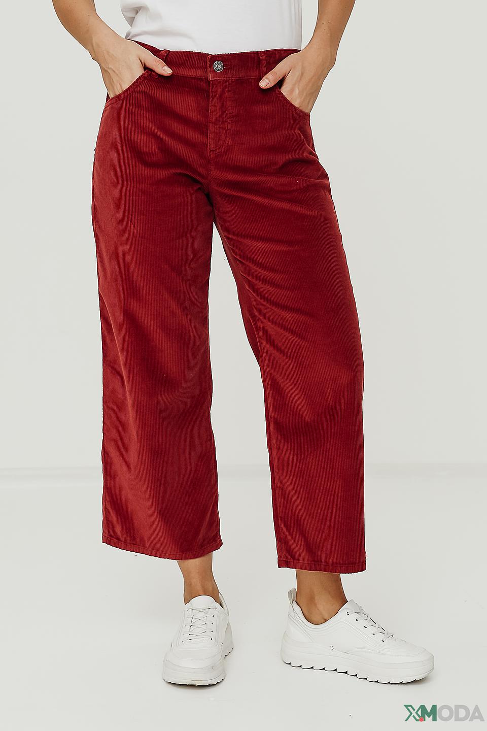 Брюки Angels вельветовые бордовые
