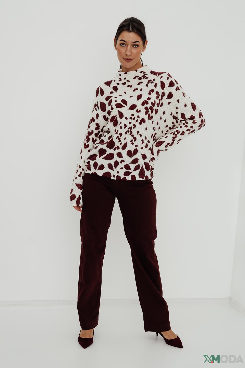 Брюки классические Zerres бордовые