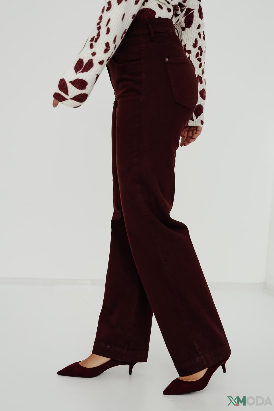 Брюки классические Zerres бордовые