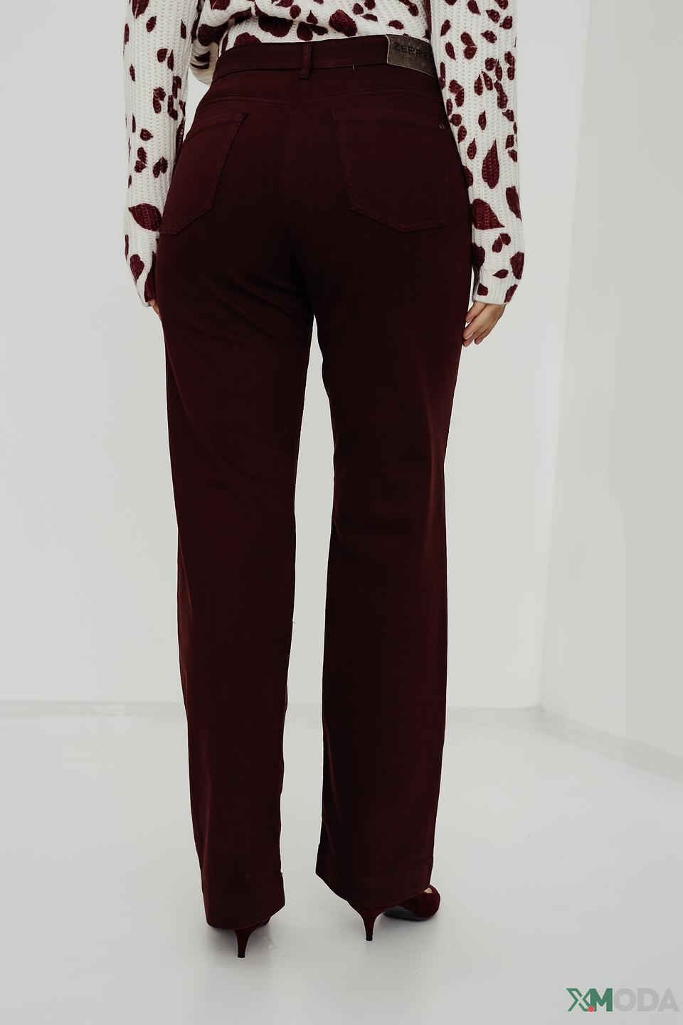 Брюки классические Zerres бордовые