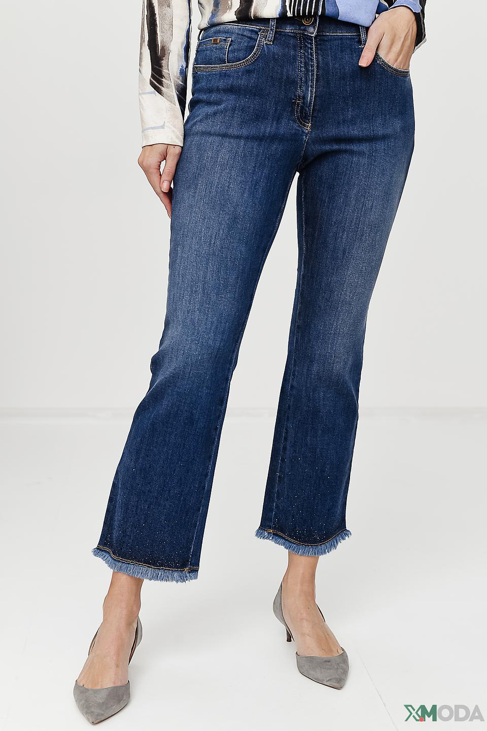 Джинсы Zerres с бахромой