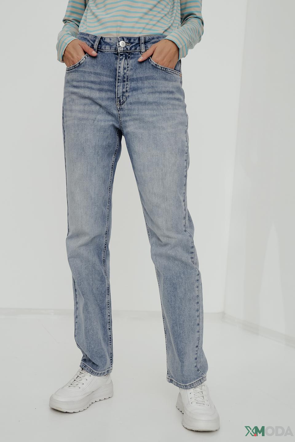 Джинсы Oui с высокой посадкой голубые