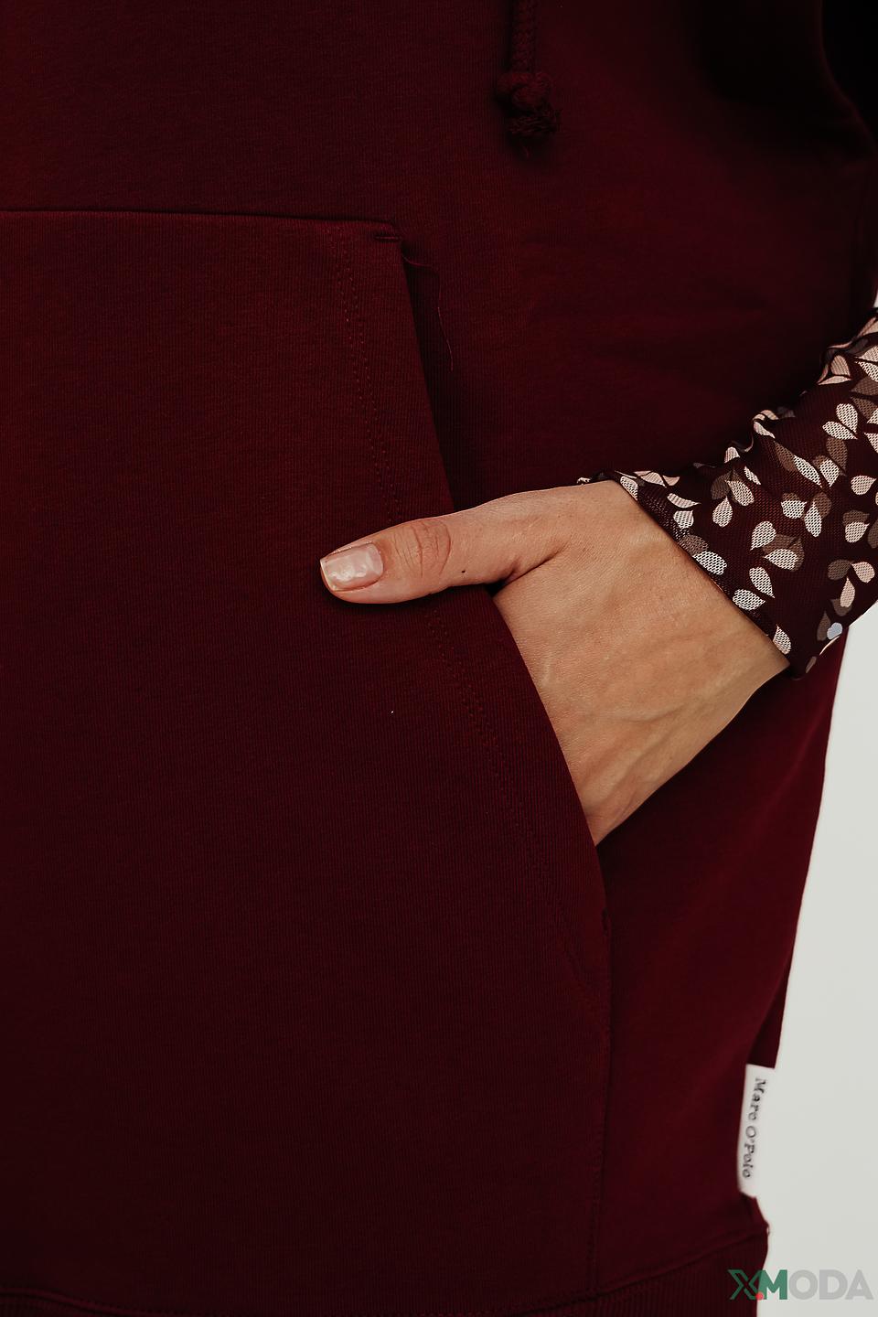 Жилет Marc O Polo бордовый с капюшоном