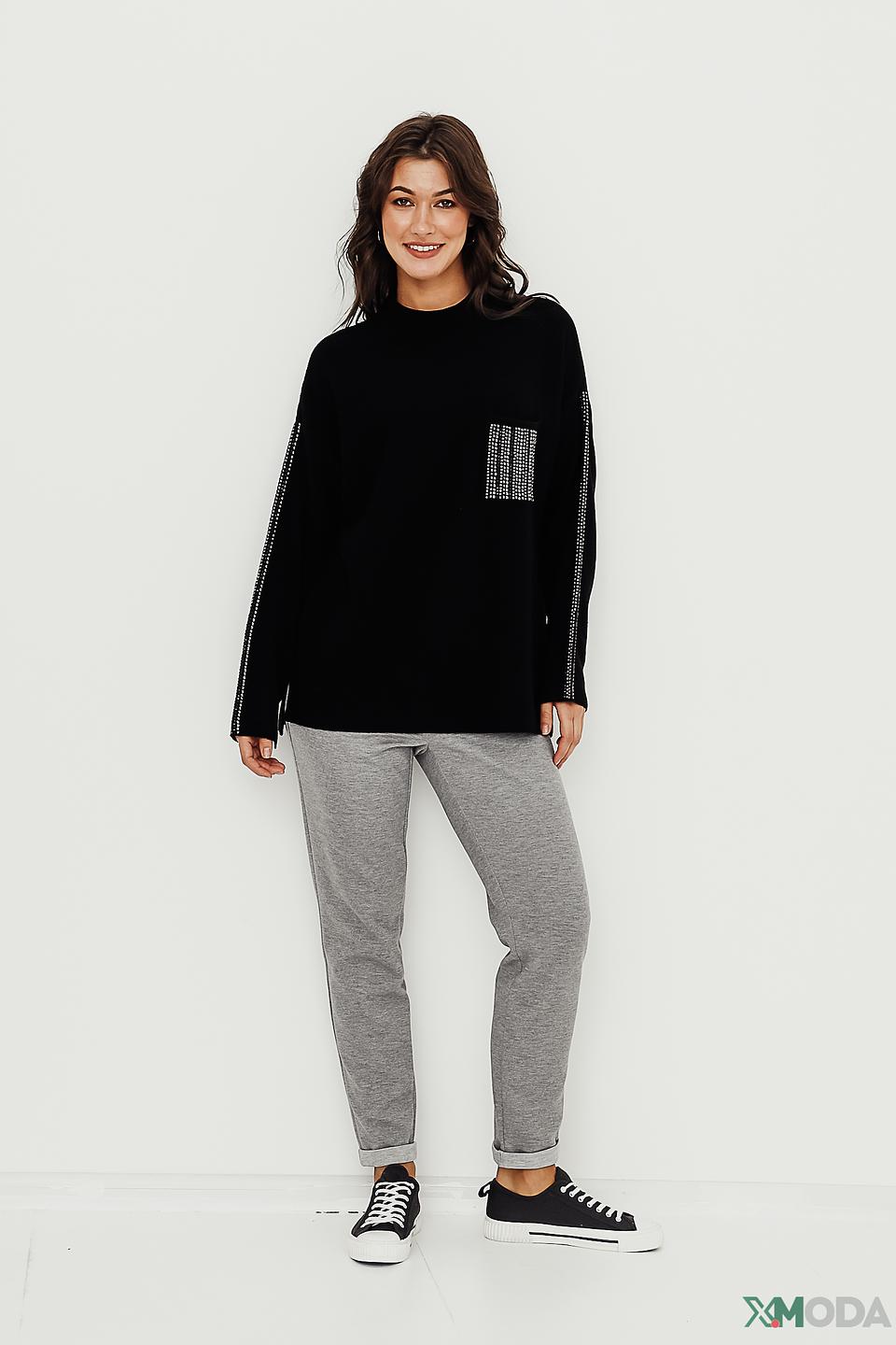 Толстовка Tuzzi с пайетками чёрная