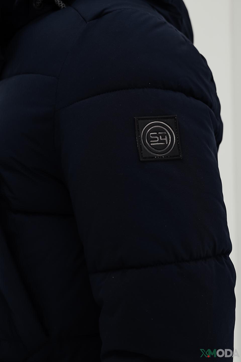 Пальто S4 мужское стеганое синее